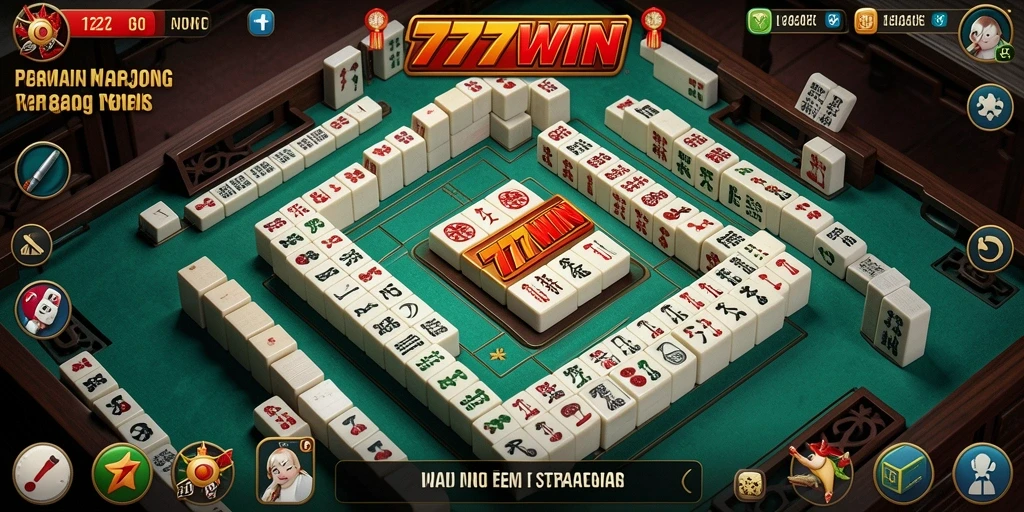 Tampilan menarik gameplay Mahjong di 777WIN.