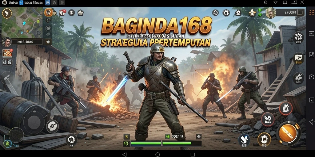 Tampilan gameplay strategi yang menantang dan mendebarkan.