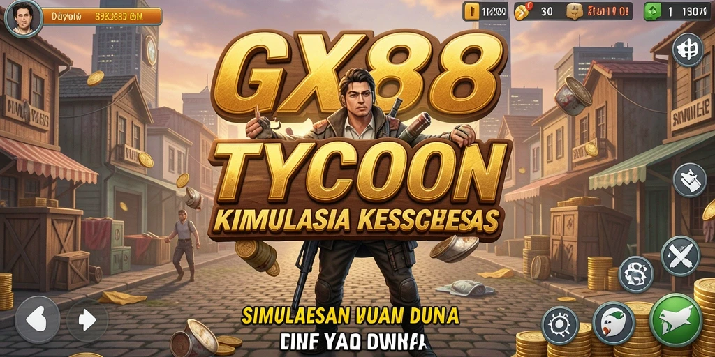 Tangkapan layar gameplay GX88 menampilkan dinamika bisnis yang menarik.