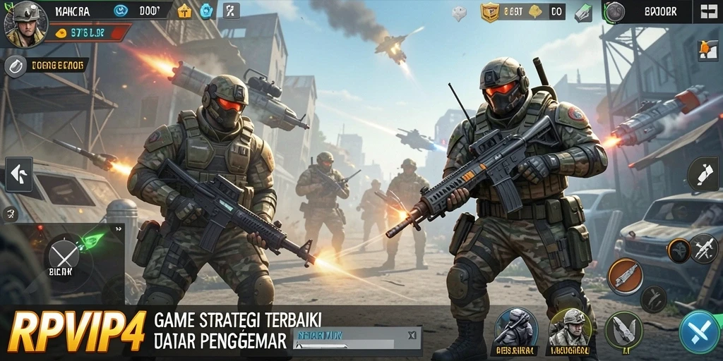 Tampilan intens gameplay RPVIP4 yang melibatkan taktik mendalam.