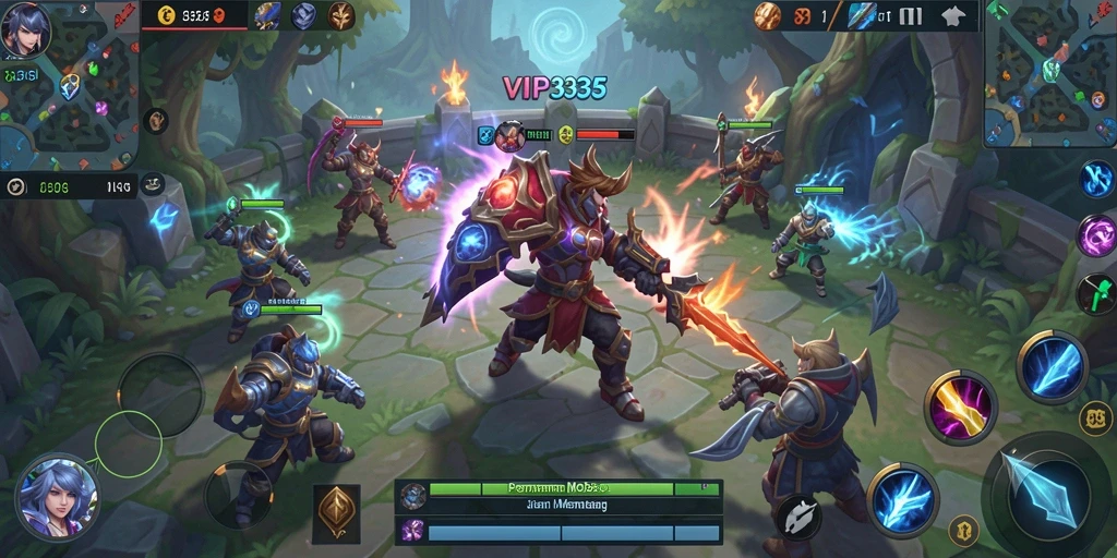Tampilan dinamis dan karakter menarik dalam gameplay MOBA VIP333.